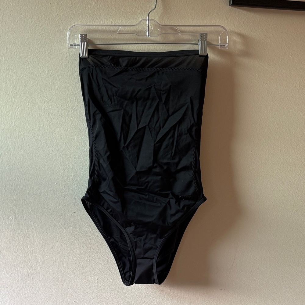 SOLID & STRIPED Black One Piece Swimsuit